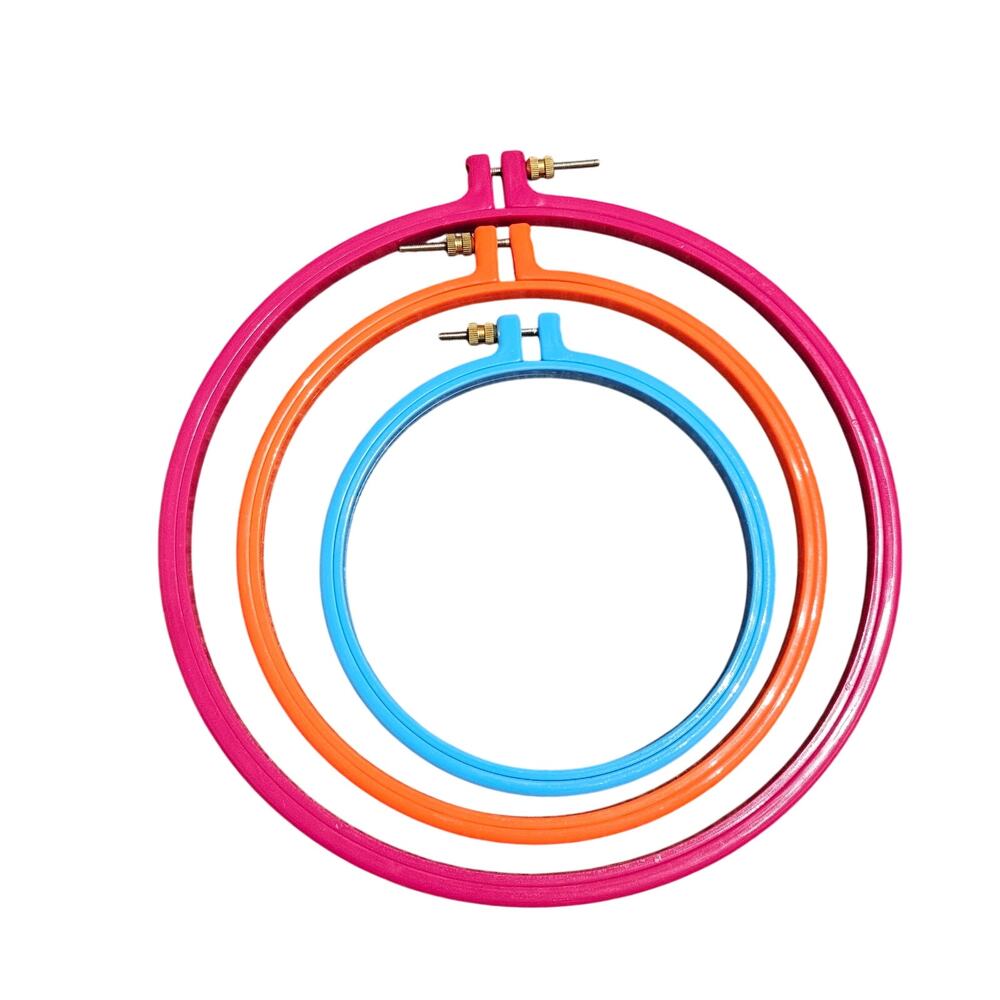 Set of 3 Embroidery Cross Stitch Hoops